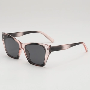 Fashionable cat eye sunglasses with gradient frame and UV400 protective lenses