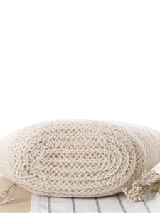 Fashionable woven straw beach bag with oval base and natural beige paper rope texture