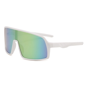Kids Cycling Sunglasses Youth Outdoor Sports Goggles Windproof UV400 PC Frame One Piece Mirror Lens Eyewear