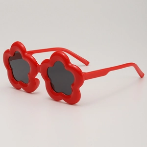 Kinder Sonnenbrille Blumenform PC Rahmen AC Gläser UV400 Schutz Outdoor Mode Süße Brille Für Jungen Mädchen