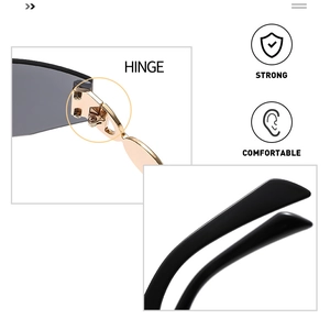 Detail of durable gold metal hinge and comfortable ergonomic temple tips for cycling eyewear