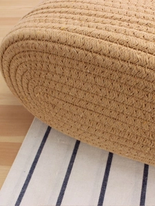 Sac de plage minimaliste en corde de coton tressé pour femme avec texture de jute