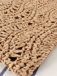 Sac bandoulière tissé à la main avec pompon pour vacances à la plage et style minimaliste