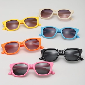 Kids Sunglasses Square PC Frame AC Lens UV400 Protection Fashion Outdoor Travel Boys Girls Eyewear