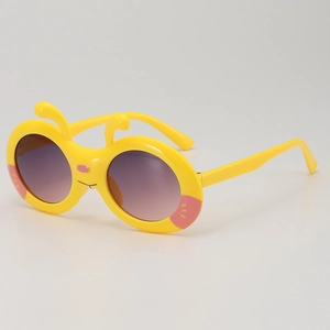 Kids Cartoon Insect Sunglasses UV400 Protection Cute Ant Bee Shape Plastic Frame Outdoor Eyewear For Boys Girls