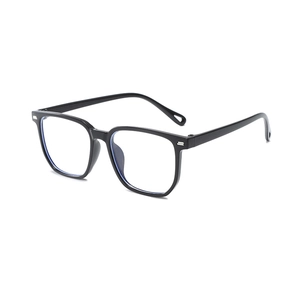 Klassische schwarze quadratische Kinder Sonnenbrille mit UV-Schutz und Blaulichtfilter-Linsen
