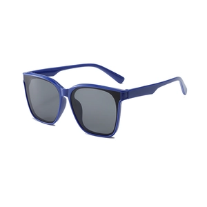 Lunettes de soleil bleues pour enfants 5-12 ans avec verres gris anti-UV tendance