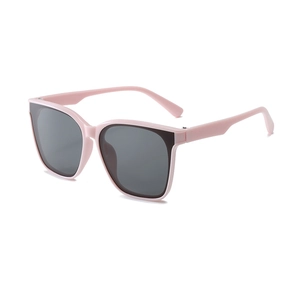 Lunettes de soleil roses carrées enfants 5 à 12 ans avec protection UV et verres foncés