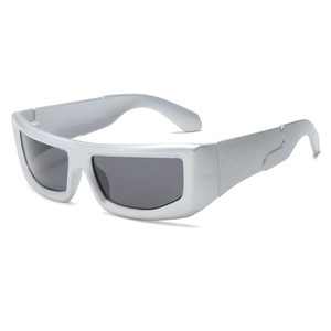 Lunettes De Soleil Enfants Cyberpunk Futuriste Monture PC Verres AC Protection UV400 Style Bouclier Garçons Filles Y2K