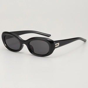 Retro Cat Eye Sunglasses UV400 Protection PC Frame AC Lens Metal Detail Y2K Style Women Men