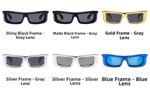 Comparaison détaillée de six lunettes de soleil rétro avec divers coloris de montures