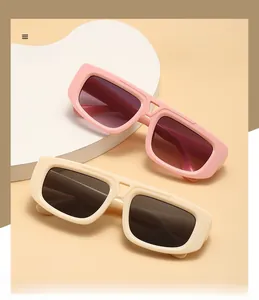 Close-up of polarized cat eye sunglasses featuring unique geometric bridge cutouts