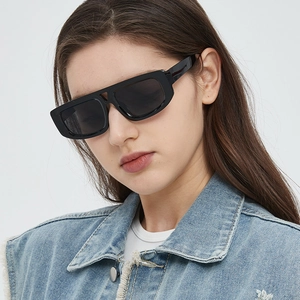 Retro Square Sunglasses Women Oversized Cat Eye UV400 Protection PC Frame Fashion Street Style Outdoor Eyewear