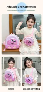 Detailed comparison of 3D dinosaur EVA backpack and crossbody bag for kindergarten kids