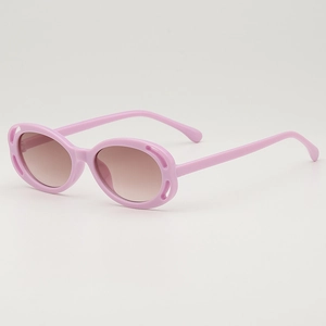 Kids Sunglasses Oval Hollow Out PC Frame UV400 Protection Fashionable Lightweight Eyewear For Boys And Girls Outdoor
