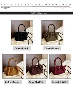 Sacs cabas vintage en daim en cinq couleurs avec bandoulière réglable et amovible