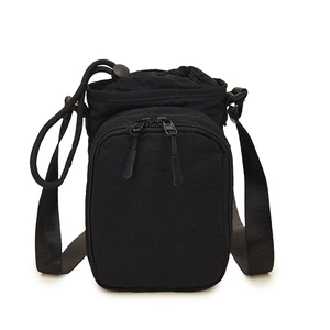 Versatile black crossbody bag with adjustable strap for yoga, sports and outdoor travel