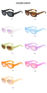 Detailed grid of polarized candy color sunglasses with vintage spiral twisted temple design
