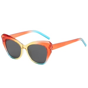 Fashion Cat Eye Sunglasses For Women Y2K Vintage UV400 Protection PC Frame AC Lens Gradient Hip Hop Streetwear Trendy