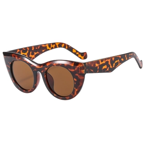 Cat Eye Sunglasses Vintage Large Thick PC Frame UV400 Protection Fashion Eyewear For Women Outdoor Travel