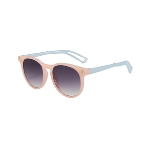 Lunettes de soleil enfant bicolores rose et bleu avec protection UV et verres dégradés
