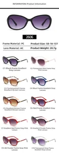 Detailed technical chart of retro oversized sunglasses with size specifications