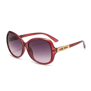 Elegant oversized aviator sunglasses for women with burgundy frames and gradient lenses
