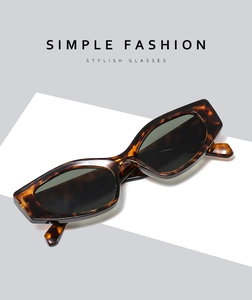 Close-up of retro tortoiseshell cat-eye sunglasses with dark lenses at a 45-degree angle