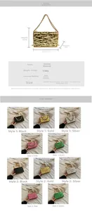 Guida alle taglie per pochette da sera in acrilico 18x11x6cm con catenina inclusa