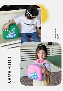 Kids lightweight backpack with 3D ship design and padded straps for kindergarten