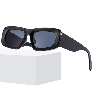 Rectangular Sunglasses Retro Y2K Vintage Wide Frame PC AC UV400 Protection Lightweight Unisex For Travel Party