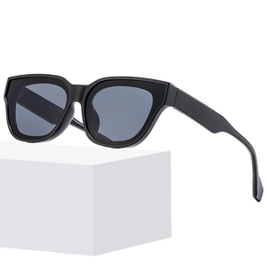 Fashion Square Cat Eye Sunglasses PC Frame AC Lens UV400 Protection Vintage Trendy Outdoor Eyewear For Women
