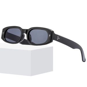 Retro Rechteckige Sonnenbrille PC Rahmen AC Gläser UV400 Schutz Y2K Hip Hop Klobige Modebrille Für Herren Damen