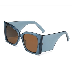 Oversized Square Sunglasses Wide Temple UV400 Protection Retro Y2K Punk Fashion Eyewear For Women Men AC Lens PC Frame
