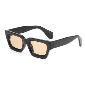 Lunettes De Soleil Carrées Rétro Mode Monture Épaisse Protection UV400 Pour Voyage Extérieur Fête Style Hip Hop Unisexe