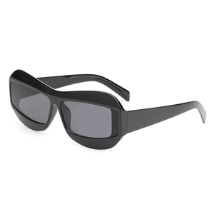Chunky Frame Sunglasses PC Thick Square Retro UV400 Protection Y2K Hip Hop Future Style Fashion Eyewear For Women Men