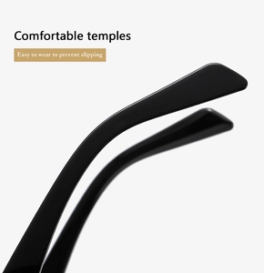 Détail des branches noires ergonomiques pour le confort et l'anti-glissement