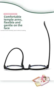 Detail showing highly flexible black silicone glasses frame being bent without breaking