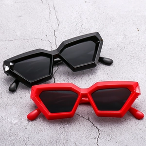 Geometric Polygon Sunglasses PC Frame AC Lenses UV400 Protection Outdoor Fashion Punk Hip Hop Style For Men Women