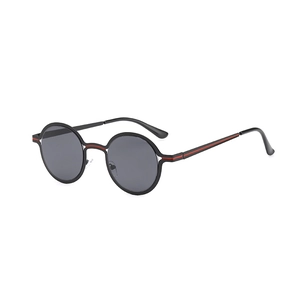 Retro Round Sunglasses Vintage Metal Frame UV400 Protection Outdoor Fashion Eyewear Unisex Men Women