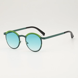Retro Round Sunglasses Metal Frame PC Lenses UV400 Protection Vintage Fashion Outdoor Eyewear For Unisex Adults