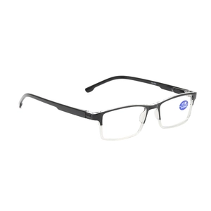 Classic black TR660 anti-blue light reading glasses for men with spring hinges