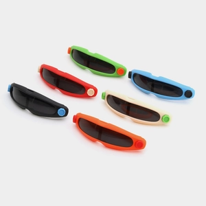 Kids Futuristic Sunglasses Cyberpunk Goggles PC Frame UV400 Protection Sport Outdoor Eyewear For Boys Girls