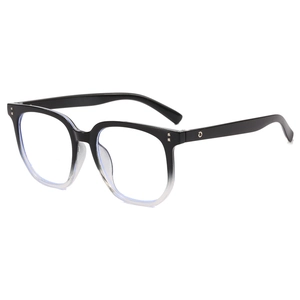 Retro Large Square Anti Blue Light Blocking Glasses PC Frame Rivet Clear Lens Vintage Eyewear For Men Women