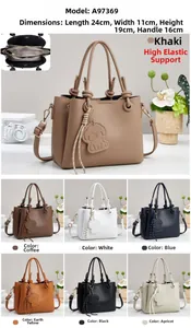 Detailed size guide of minimalist women's leather crossbody bag with dog charm