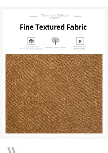Detail of breathable brown leather texture showing fine grain on a large tote bag