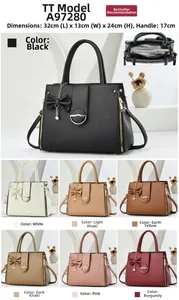 Detailed size specifications for a litchi grain shoulder bag measuring 32x13x24 cm