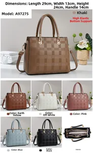 Compartiment intérieur détaillé et options de couleurs pour sac cabas en cuir gaufré