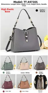 Detailed view of woven texture tote bags in various colors with specific size dimensions
