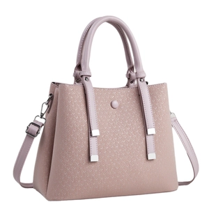 2025 winter women's tote bag in mauve with woven texture and adjustable shoulder strap
